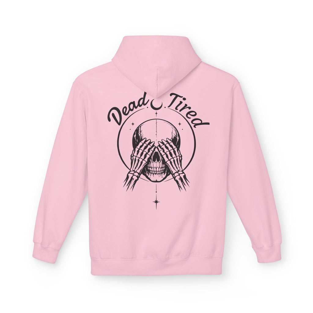Dead Tired Skull Hoodie — Gothic Skeleton Pullover