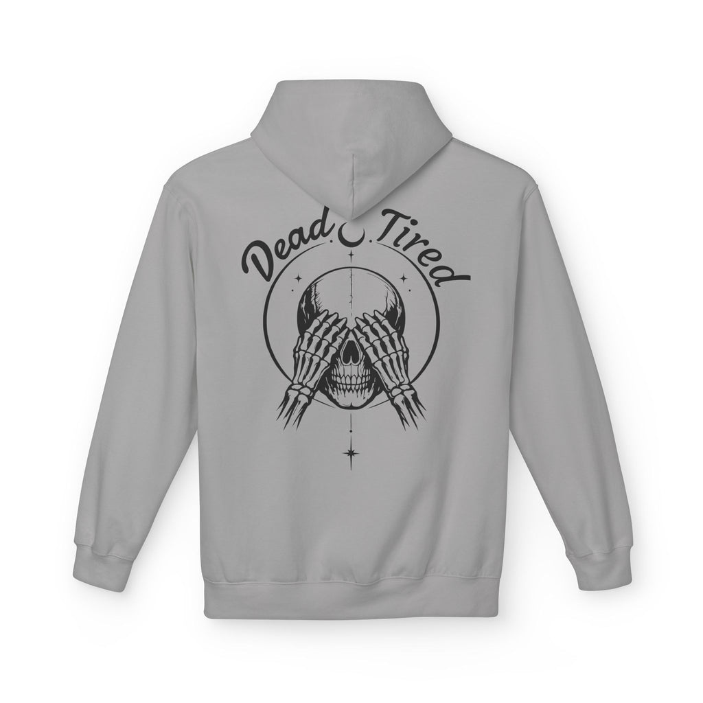Dead Tired Skull Hoodie — Gothic Skeleton Pullover