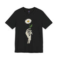 Skeleton Hand Daisy T‑Shirt — Gothic Floral Tee for Casual & Festival Wear
