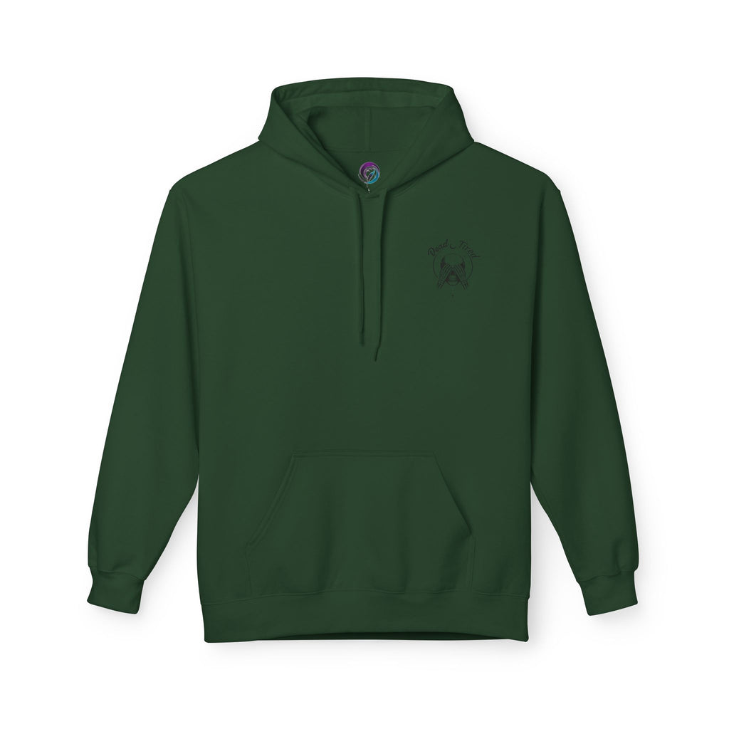 Dead Tired Skull Hoodie — Gothic Skeleton Pullover