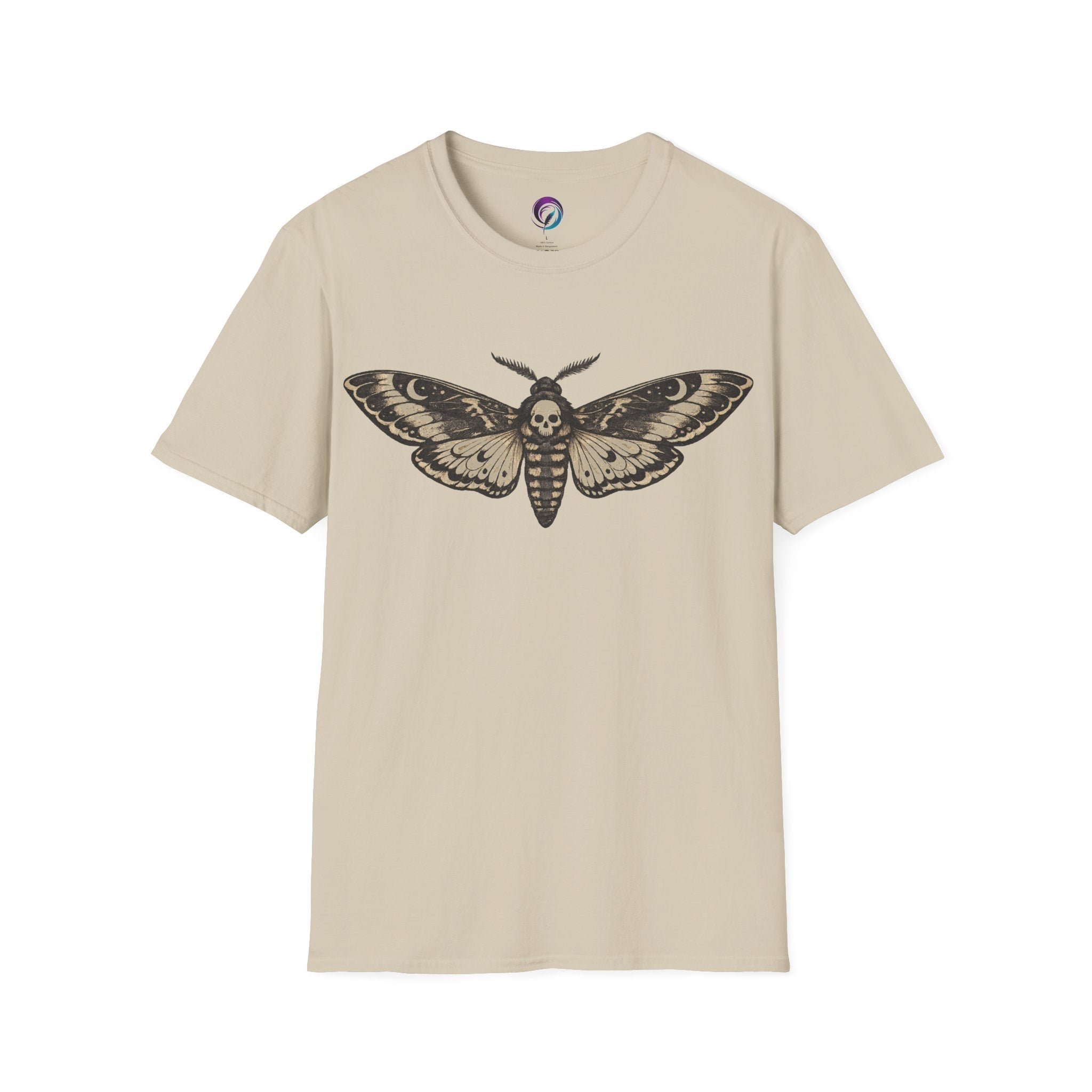 Death's-Head Moth T-Shirt — Gothic Skull Moth Graphic Tee
