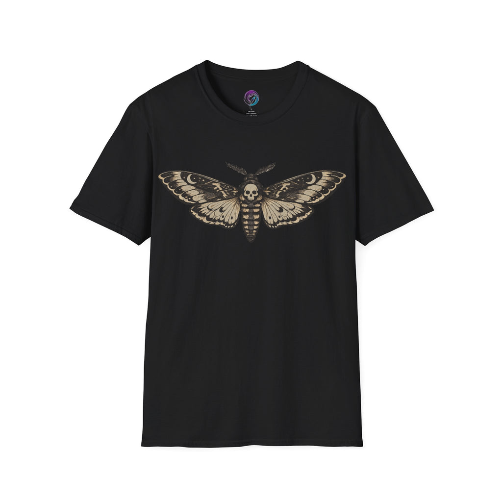 Death's-Head Moth T-Shirt — Gothic Skull Moth Graphic Tee