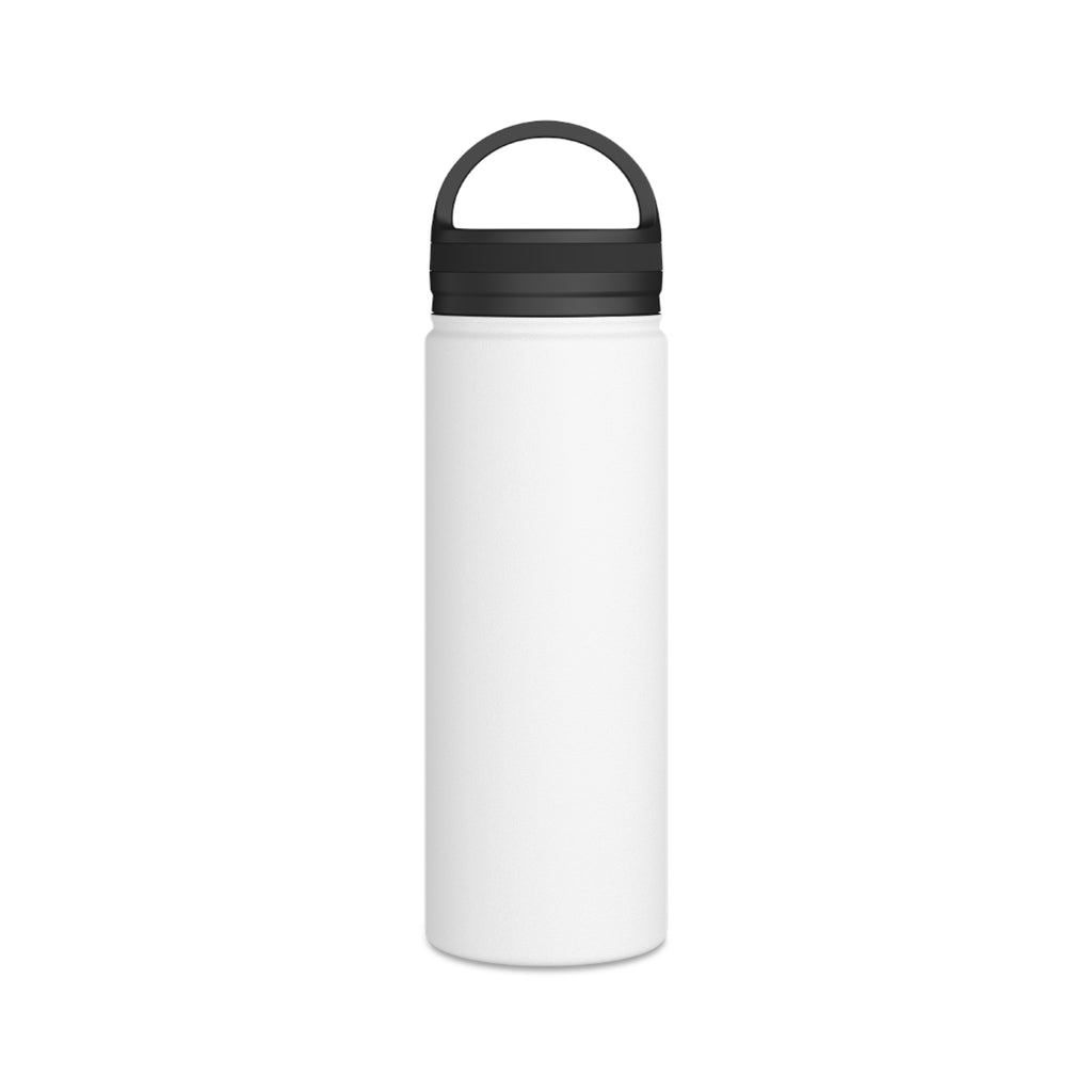 Skeleton Hand with Daisy Stainless Steel Water Bottle — Floral Goth Insulated Bottle with Handle Lid