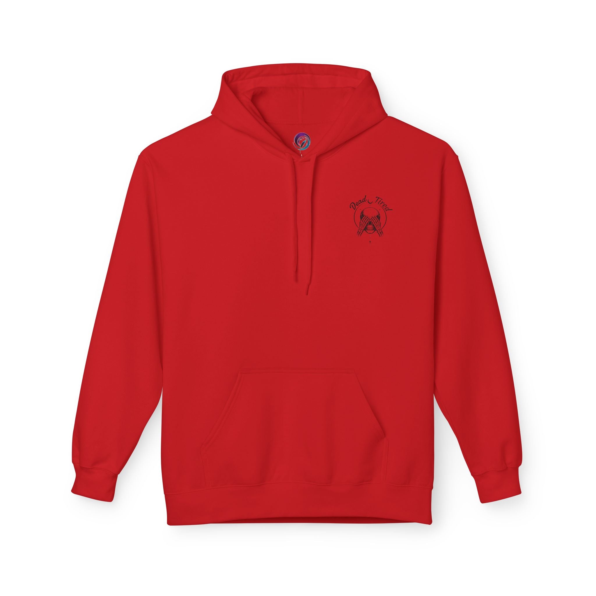 Dead Tired Skull Hoodie — Gothic Skeleton Pullover
