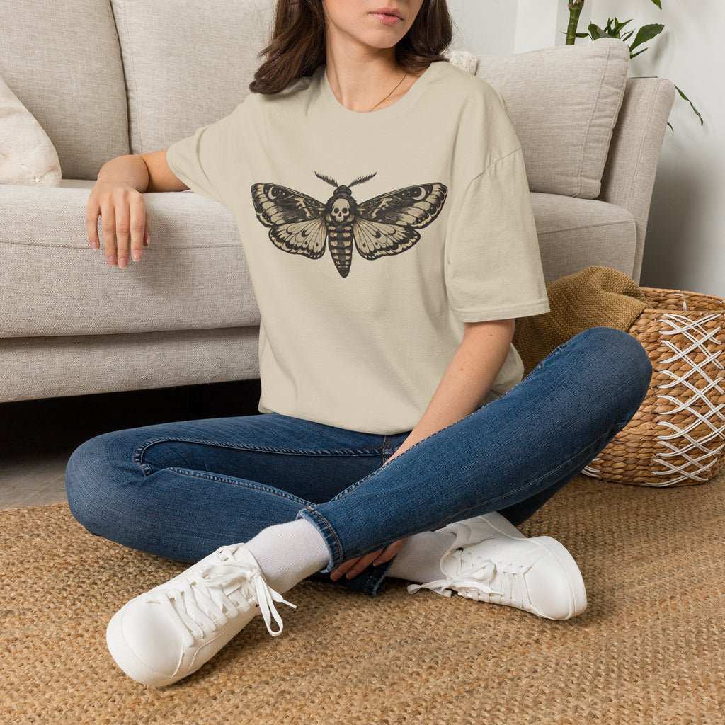 Death's-Head Moth T-Shirt — Gothic Skull Moth Graphic Tee