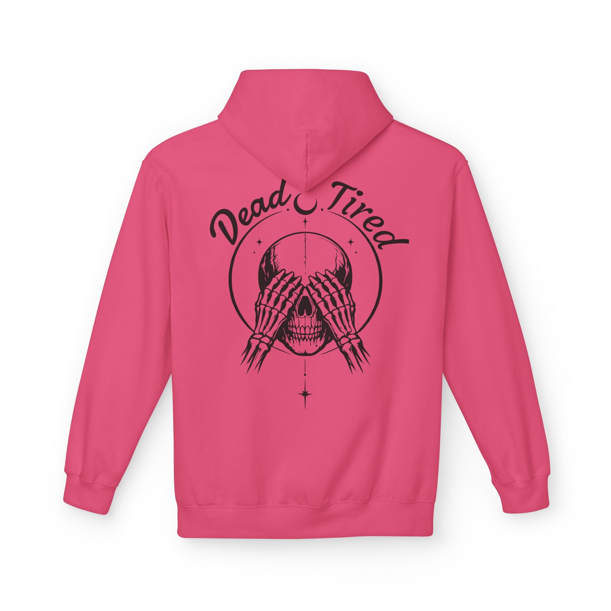 Dead Tired Skull Hoodie — Gothic Skeleton Pullover