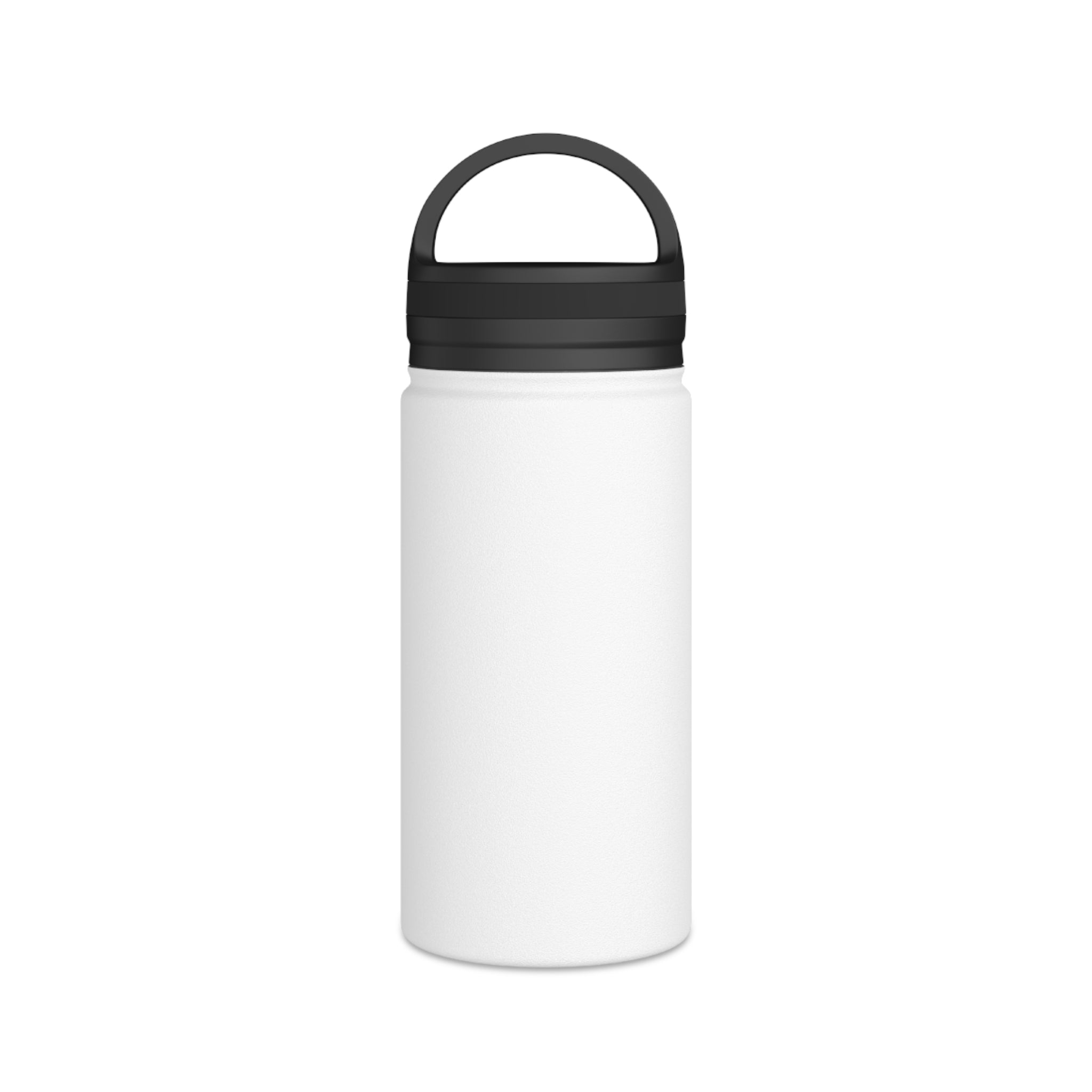 Skeleton Hand with Daisy Stainless Steel Water Bottle — Floral Goth Insulated Bottle with Handle Lid