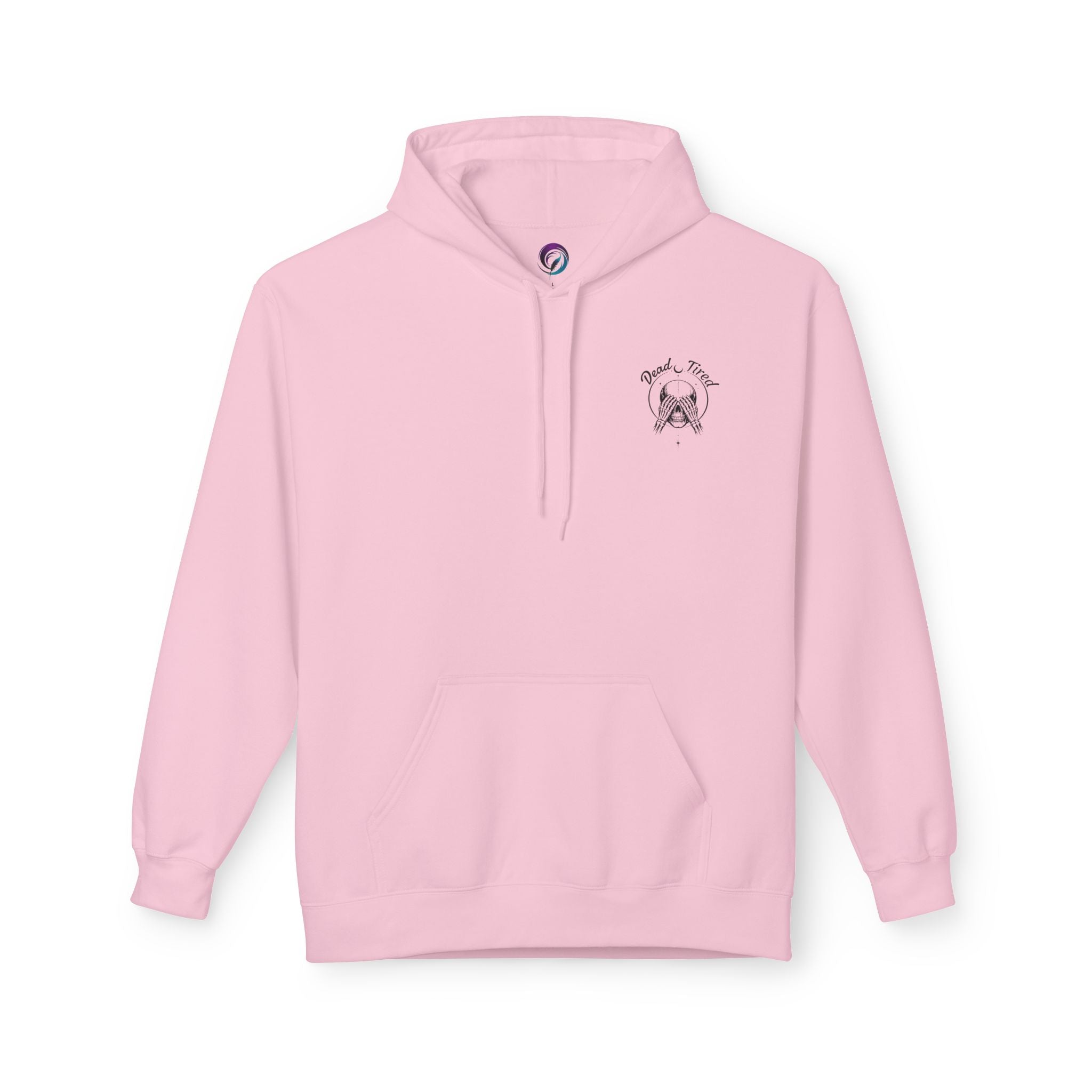 Dead Tired Skull Hoodie — Gothic Skeleton Pullover