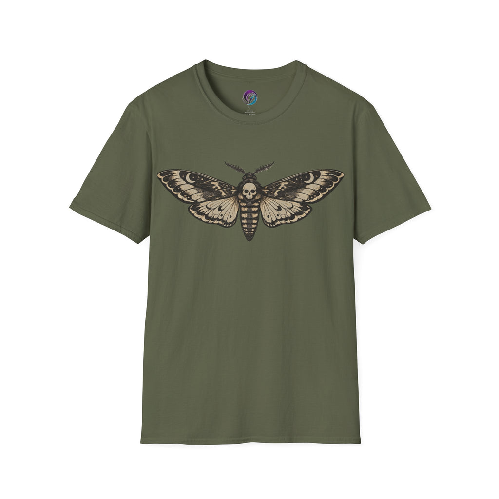 Death's-Head Moth T-Shirt — Gothic Skull Moth Graphic Tee