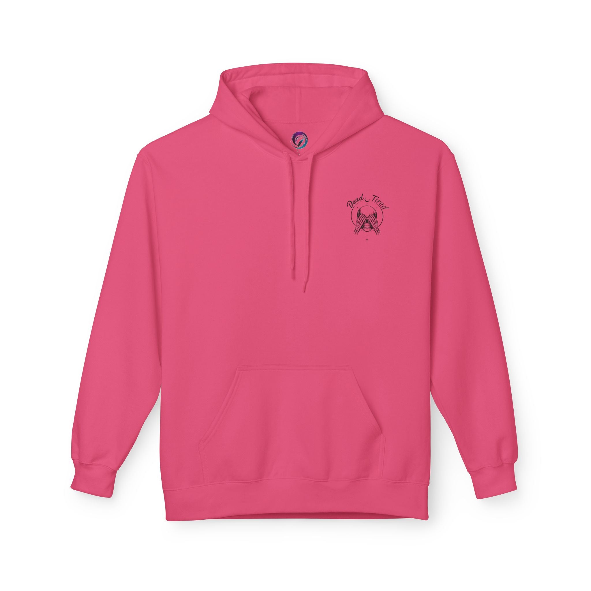 Dead Tired Skull Hoodie — Gothic Skeleton Pullover