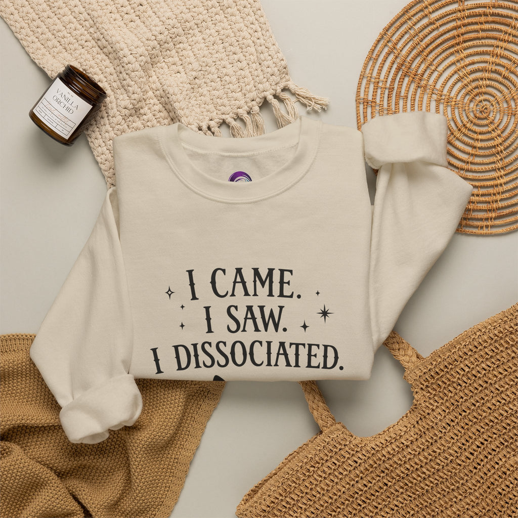 Graphic Print Dissociate Crewneck Sweatshirt