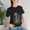Mushroom Garden Tee — Colorful Forest Fungi Graphic T-Shirt