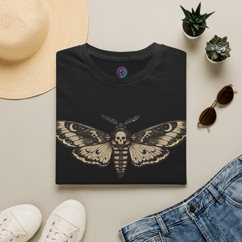 Death's-Head Moth T-Shirt — Gothic Skull Moth Graphic Tee