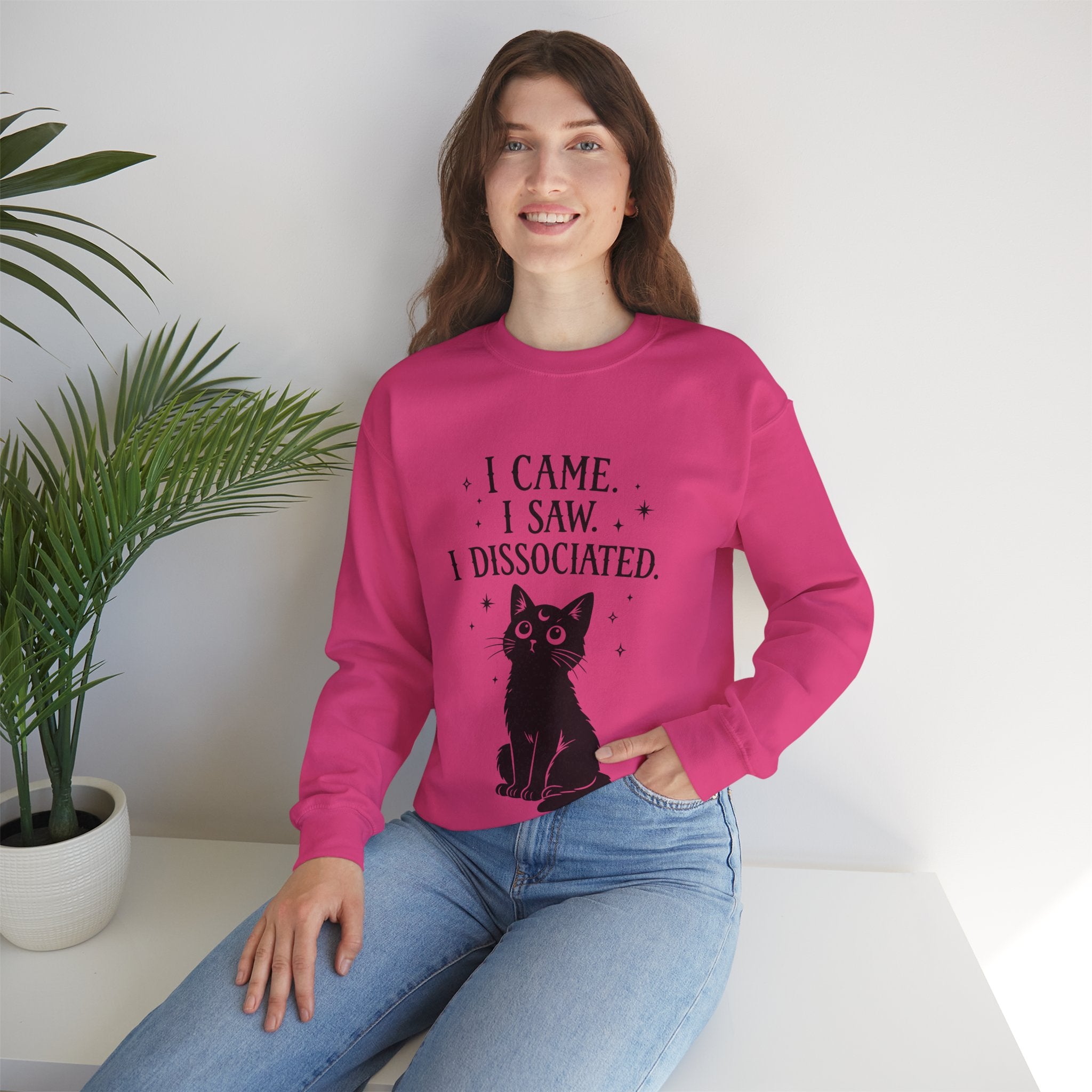 Graphic Print Dissociate Crewneck Sweatshirt