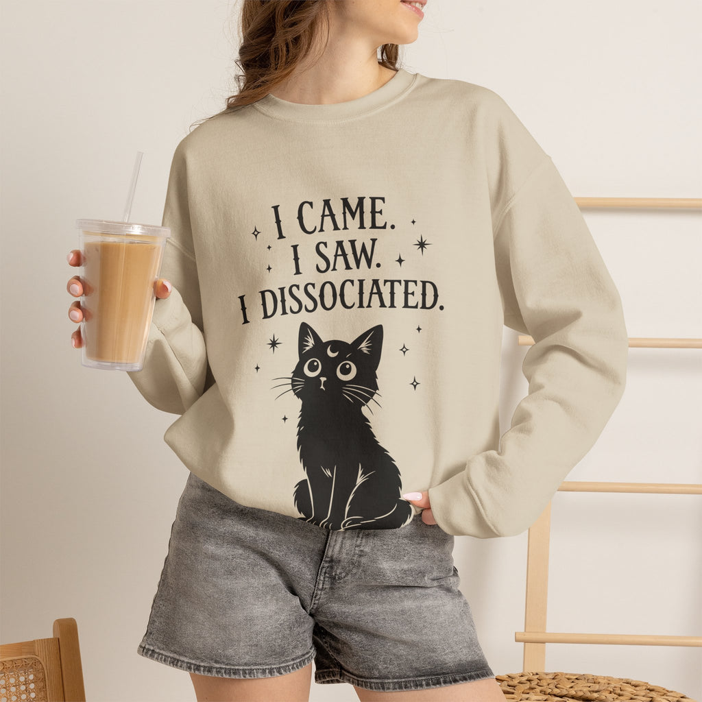 Graphic Print Dissociate Crewneck Sweatshirt